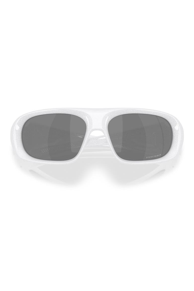 61mm Prizm™ Shield Sunglasses, Alternate, color, PEARL WHITE/ BLACK