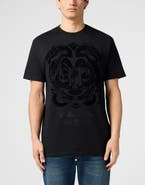 PHILIPP PLEIN Printed Round Neck T-Shirt Dragon Men