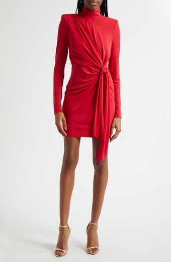 Cinq à Sept Joelene Knot Front Long Sleeve Knit Minidress