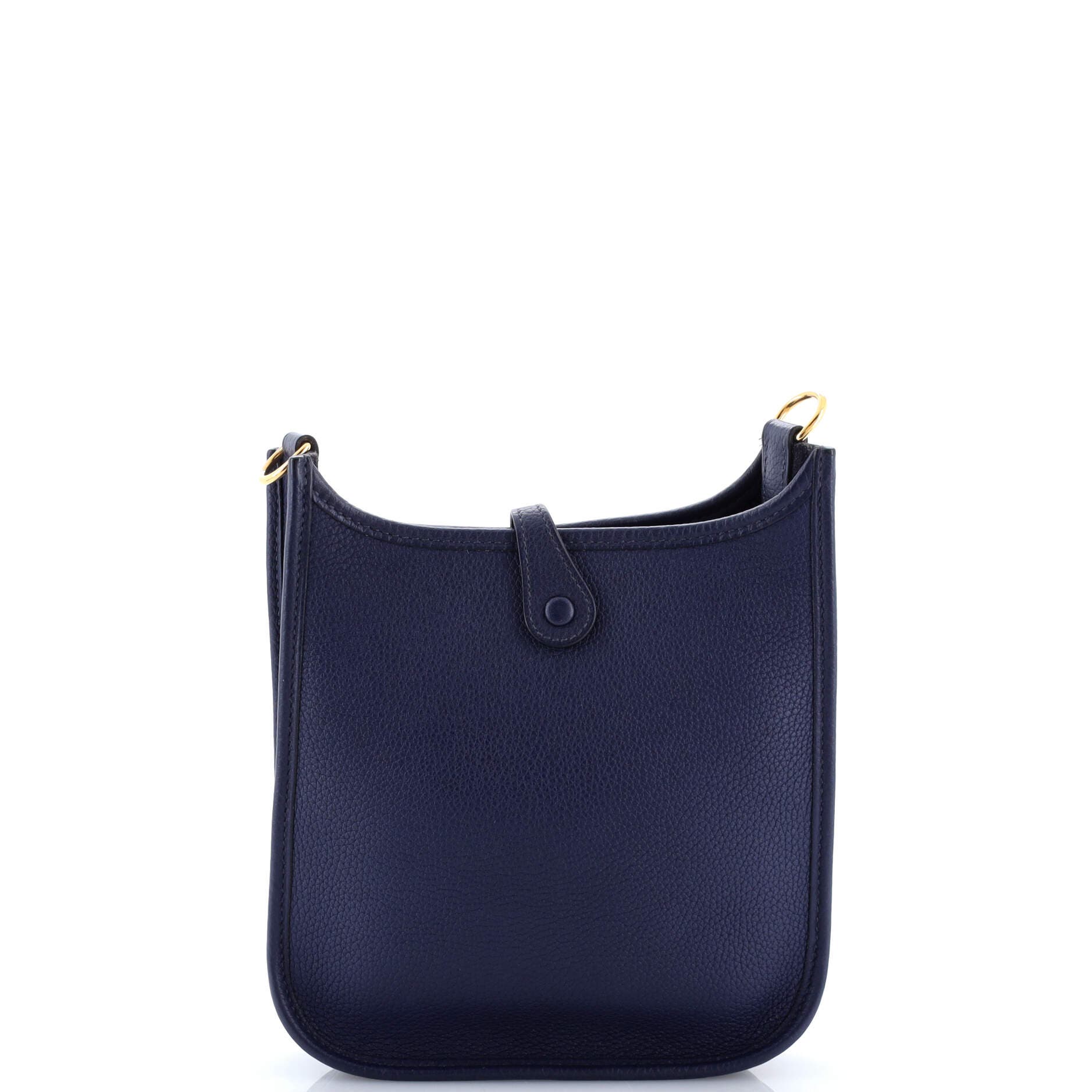 Pre-Owned Hermes Evelyne Bag Gen III Maurice TPM, Alternate, color, Bleu Saphir