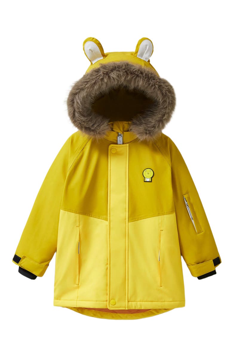 Roarsome Cub the Lion Ski Jacket, Main, color, Yellow