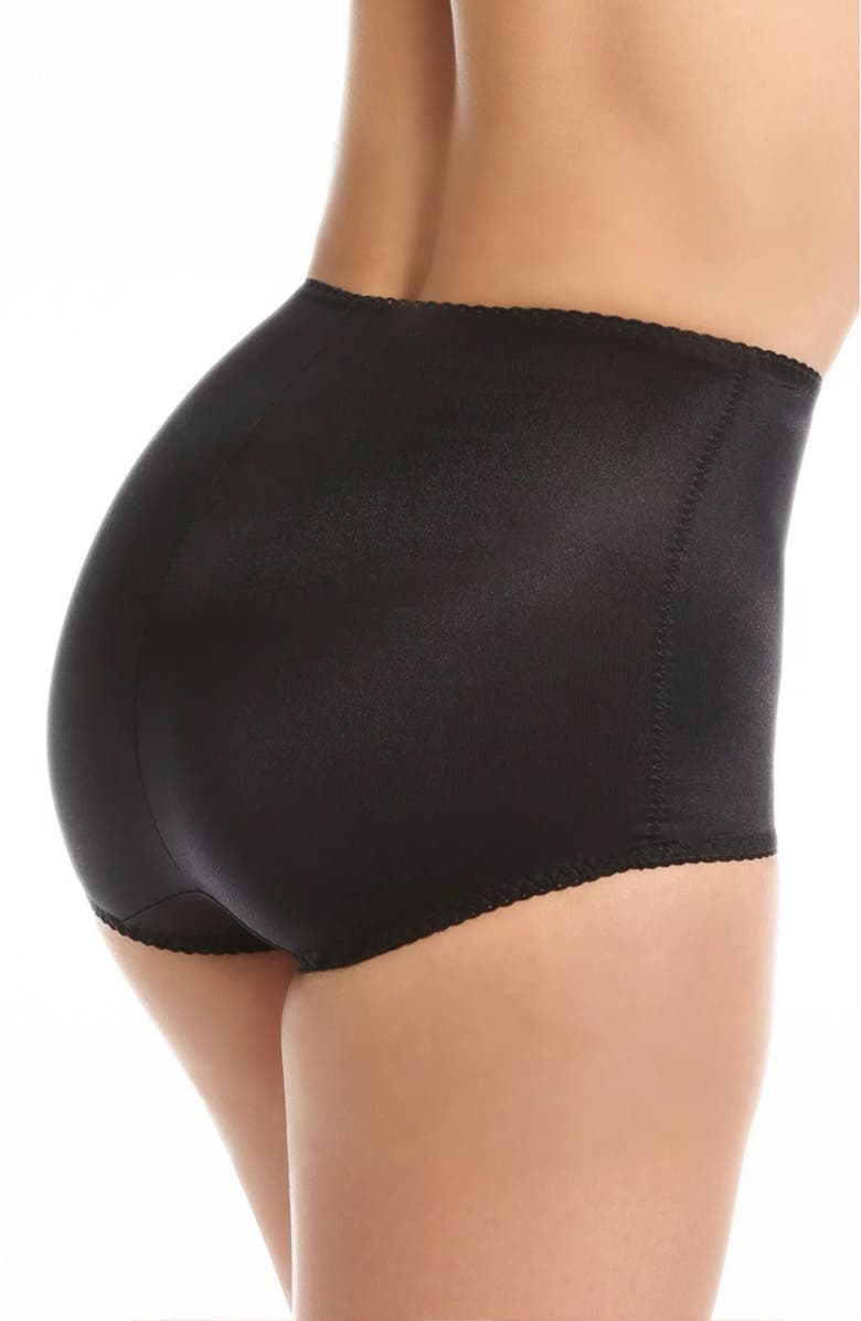 Rago Light Shaping Tummy Control Panty, Alternate, color, Black