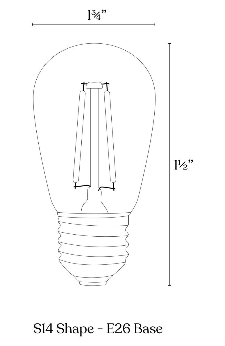 Brightech Ambience Pro LED G40 1-Watt 15-Pack Light Bulbs, Alternate, color, 