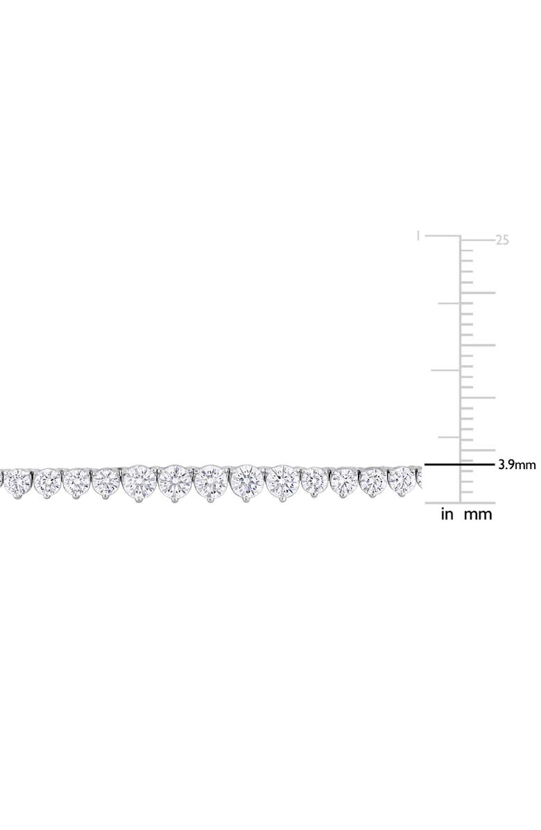 Julianna B. Cubic Zirconia Tennis Necklace Sterling Silver, Alternate, color, Sterling Silver