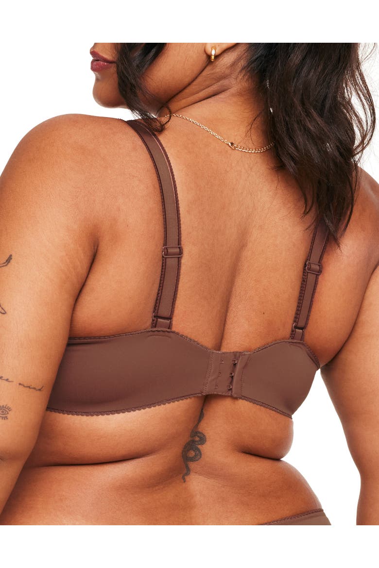 Johanna Contour Demi Bra, Alternate, color, Dark brown