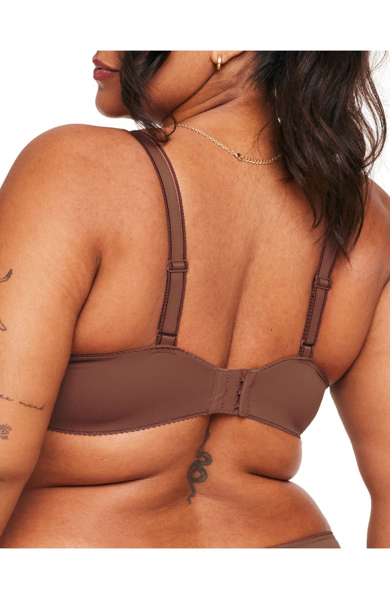 Adore Me Johanna Contour Demi Bra, Alternate, color, Dark Brown
