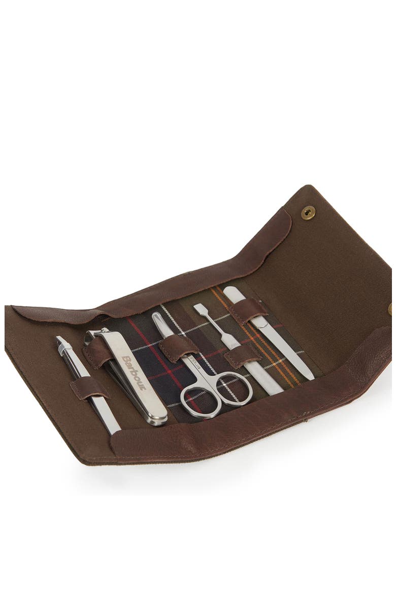 Padbury Manicure Set, Alternate, color, OLIVE/ BROWN