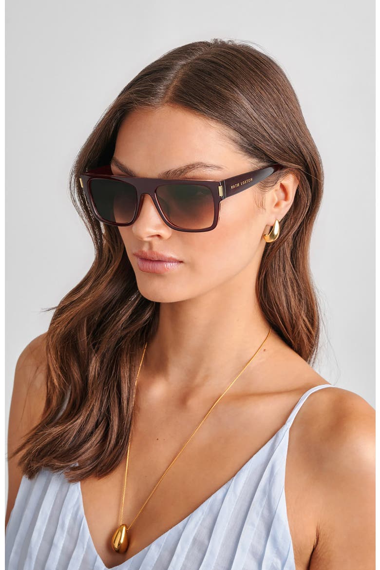 Aspen Sunglasses, Alternate, color, Dark Cherry