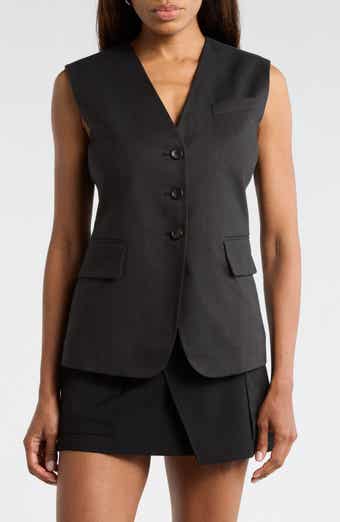 A.L.C. Noa Linen Blend Vest