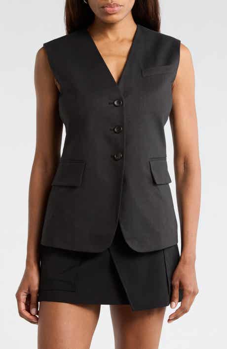 A.L.C. Noa Linen Blend Vest