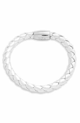 Liza Schwartz Stainless Steel & Leather Bracelet