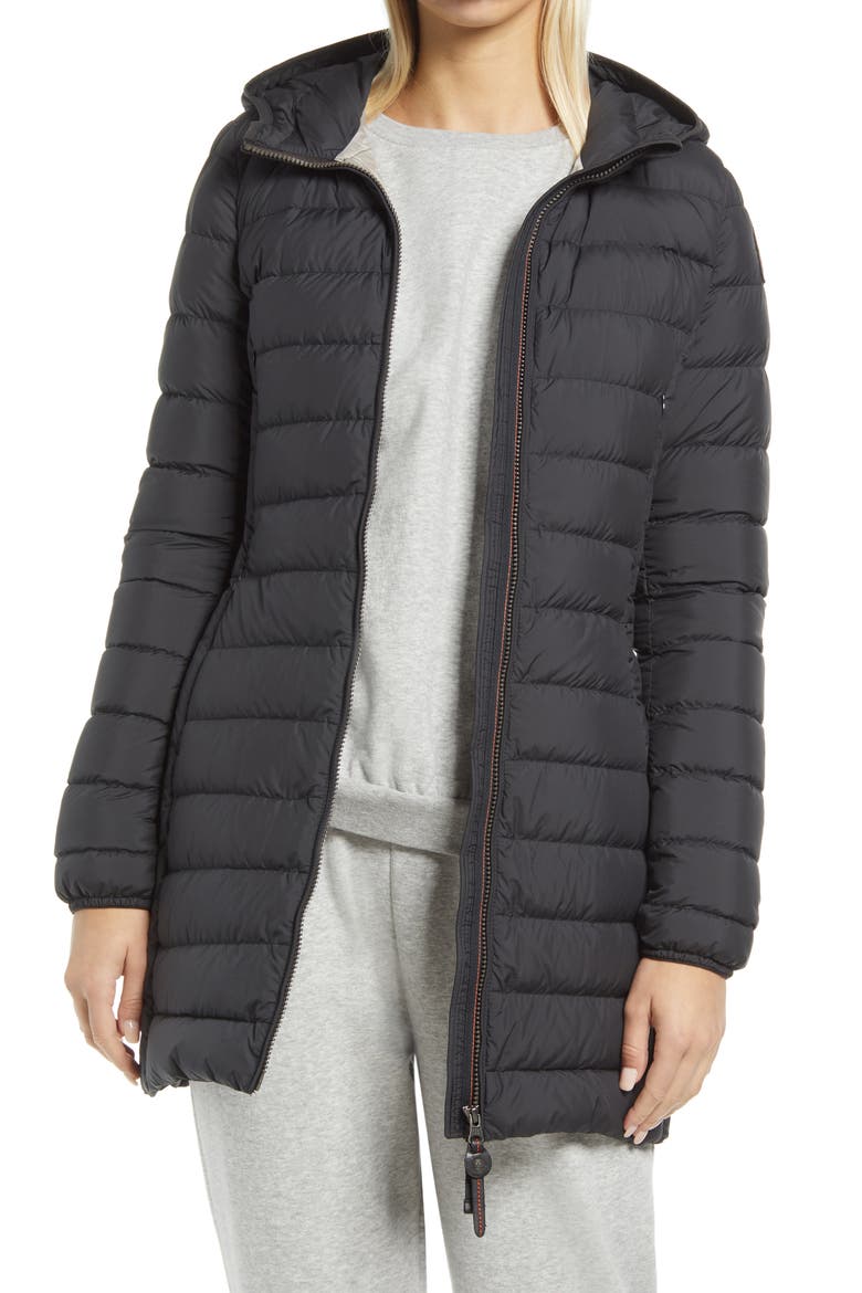Irene 600-Fill-Power Down Puffer Jacket, Main, color, BLACK