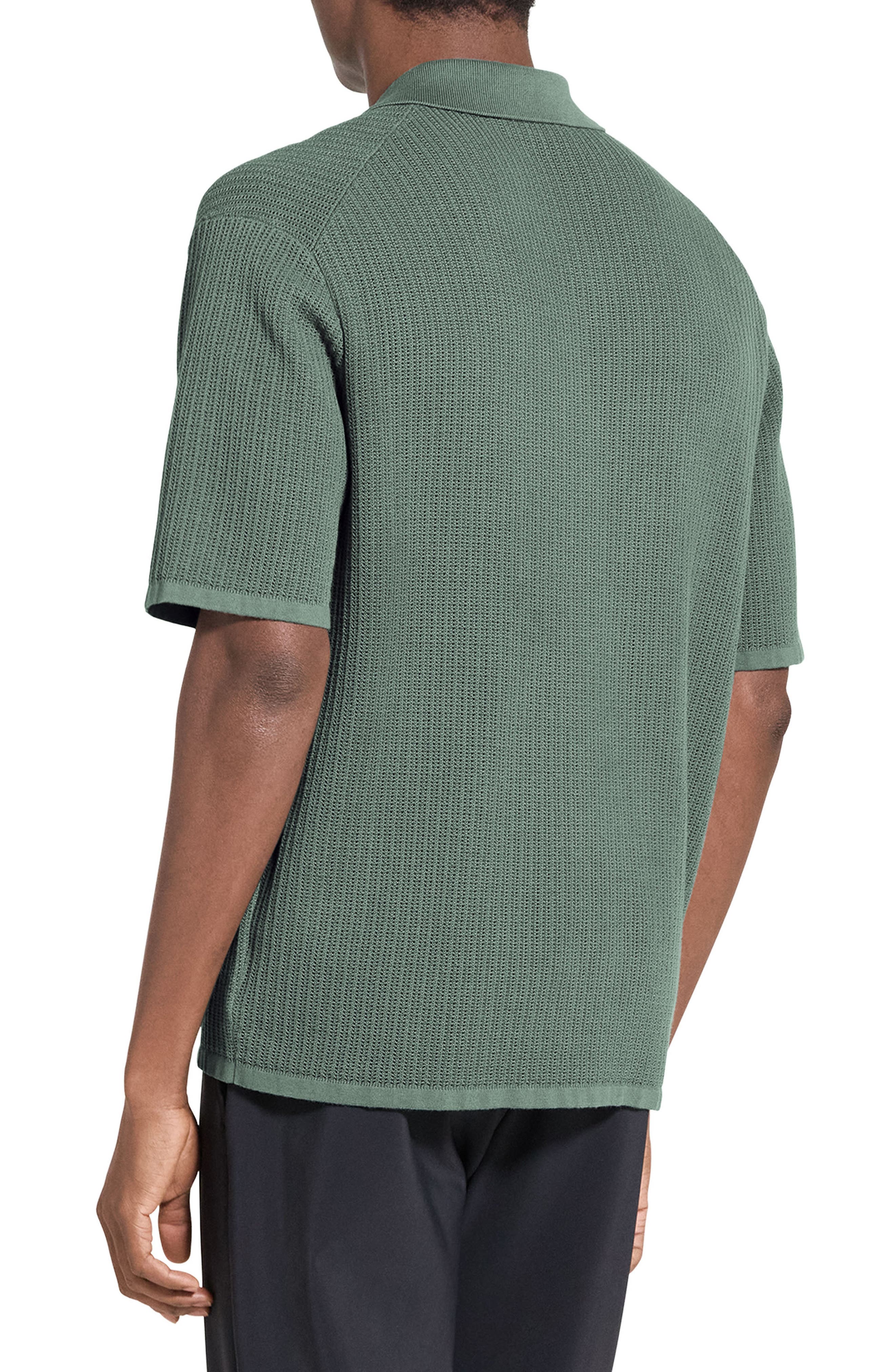 Tactile Cotton Open Stitch Button-Up Shirt - image 2