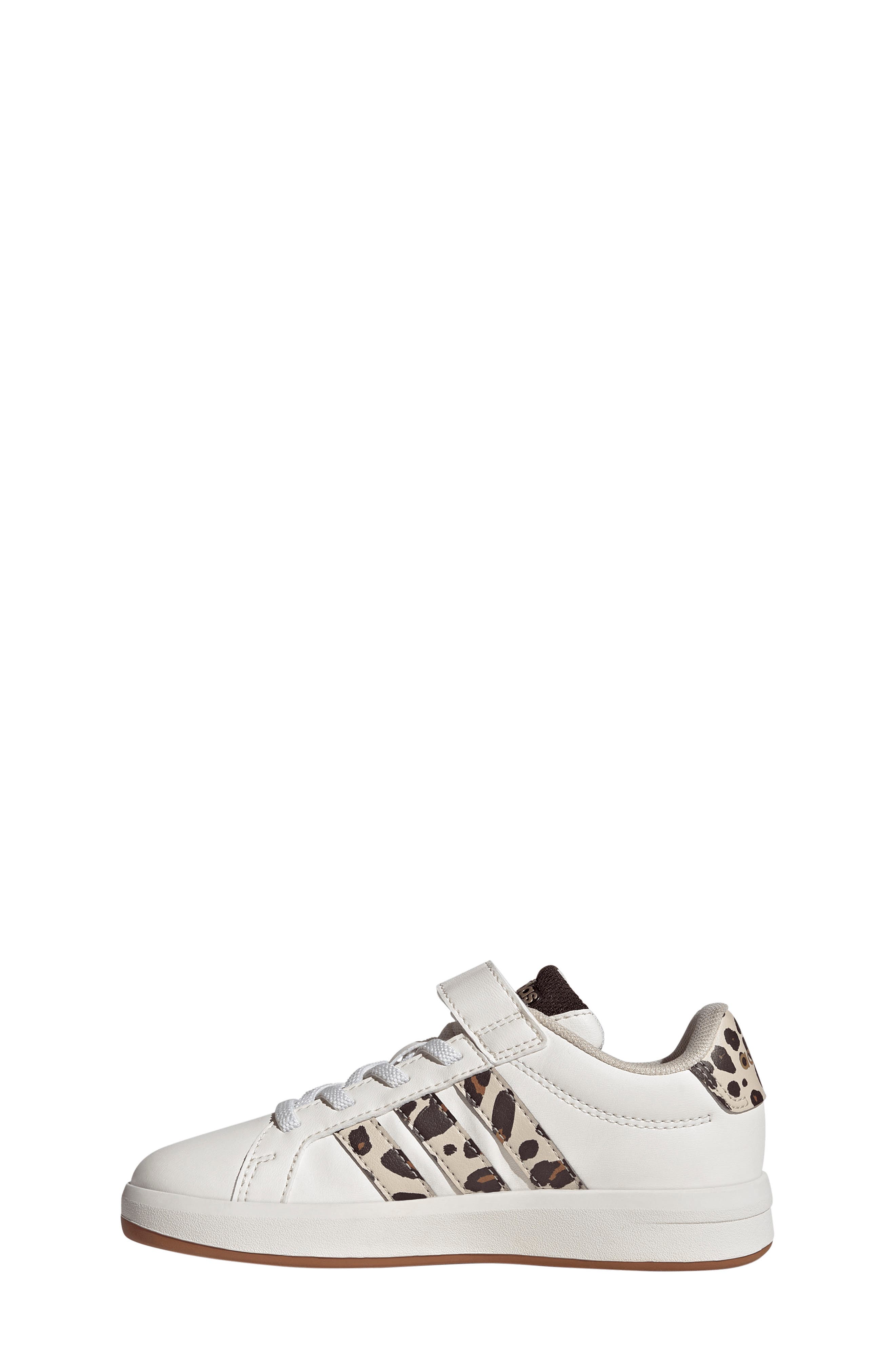 adidas Kids' Grand Court 3-0 Sneaker, Alternate, color, White/ Crystal Linen/ Coffee