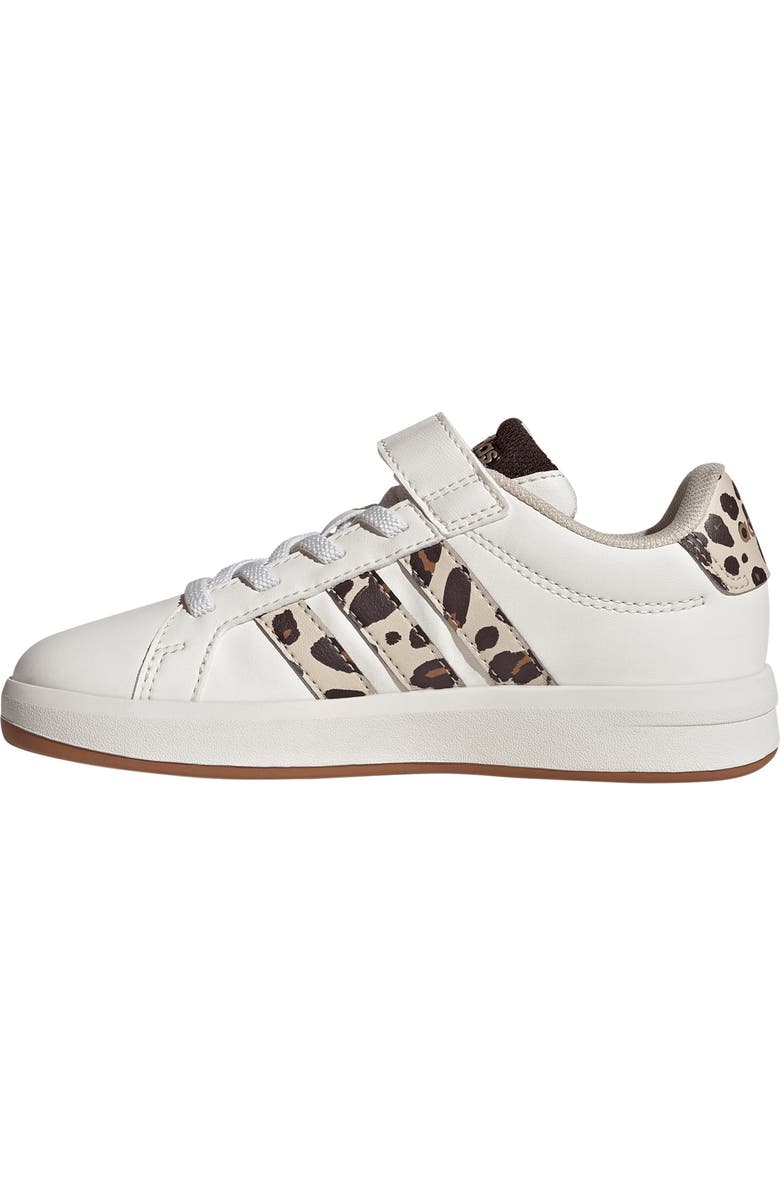 adidas Kids' Grand Court 3-0 Sneaker, Alternate, color, White/ Crystal Linen/ Coffee
