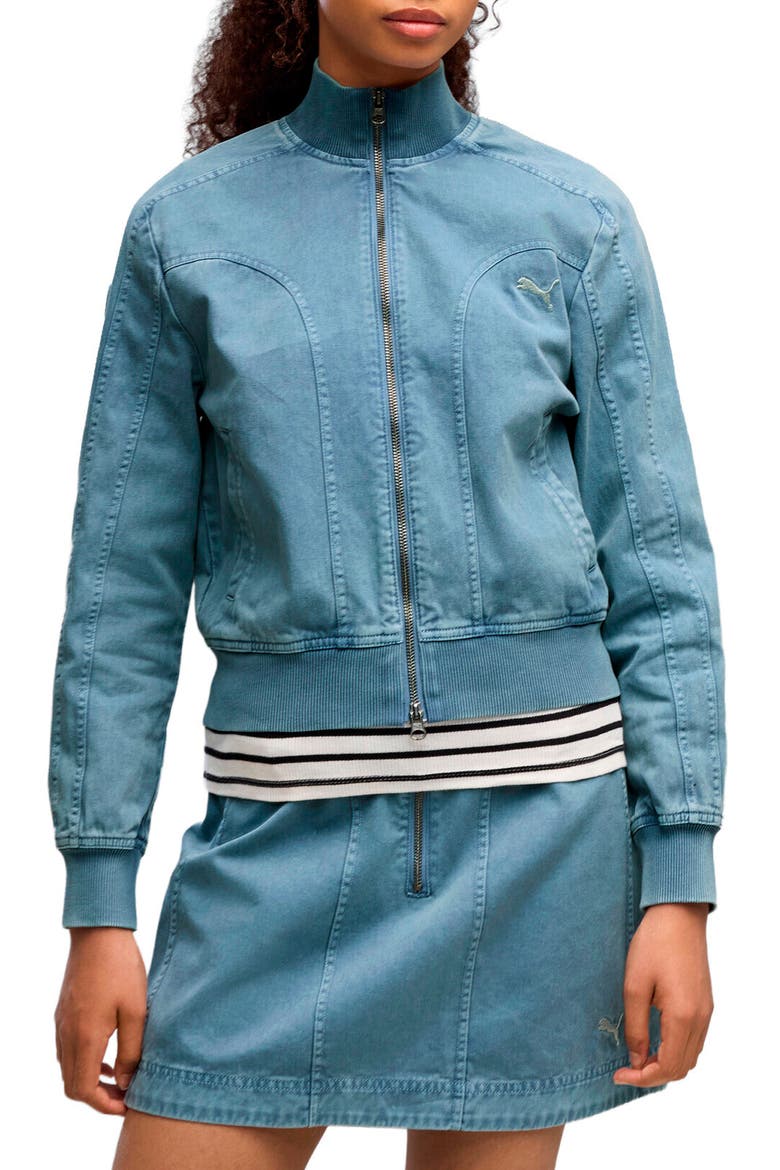 Future Twill Track Jacket, Main, color, COOL BLUE