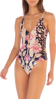Maaji Patchwork Rose Cassidy Reversible One-Piece Swimsuit