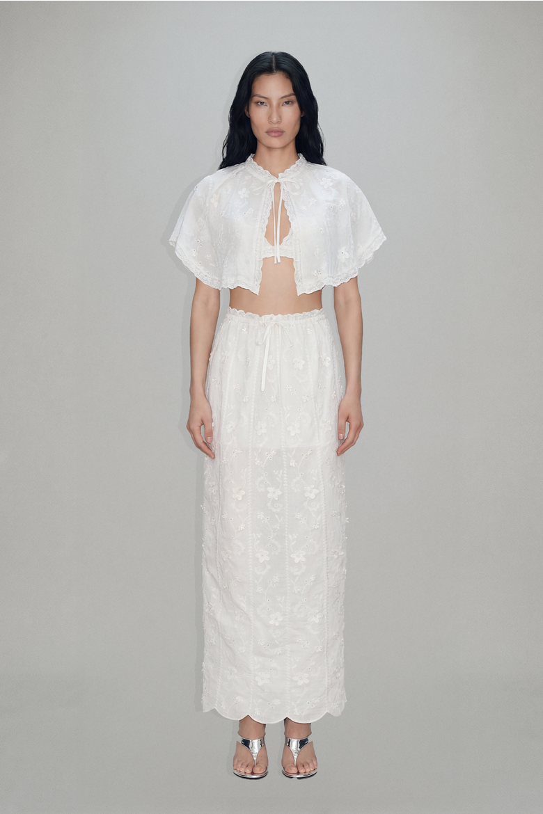 Marjorie Bralette and Cape, Main, color, Ivory