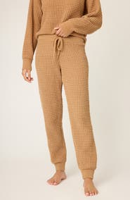 PJ Salvage Chenille Waffle Knit Lounge Pants