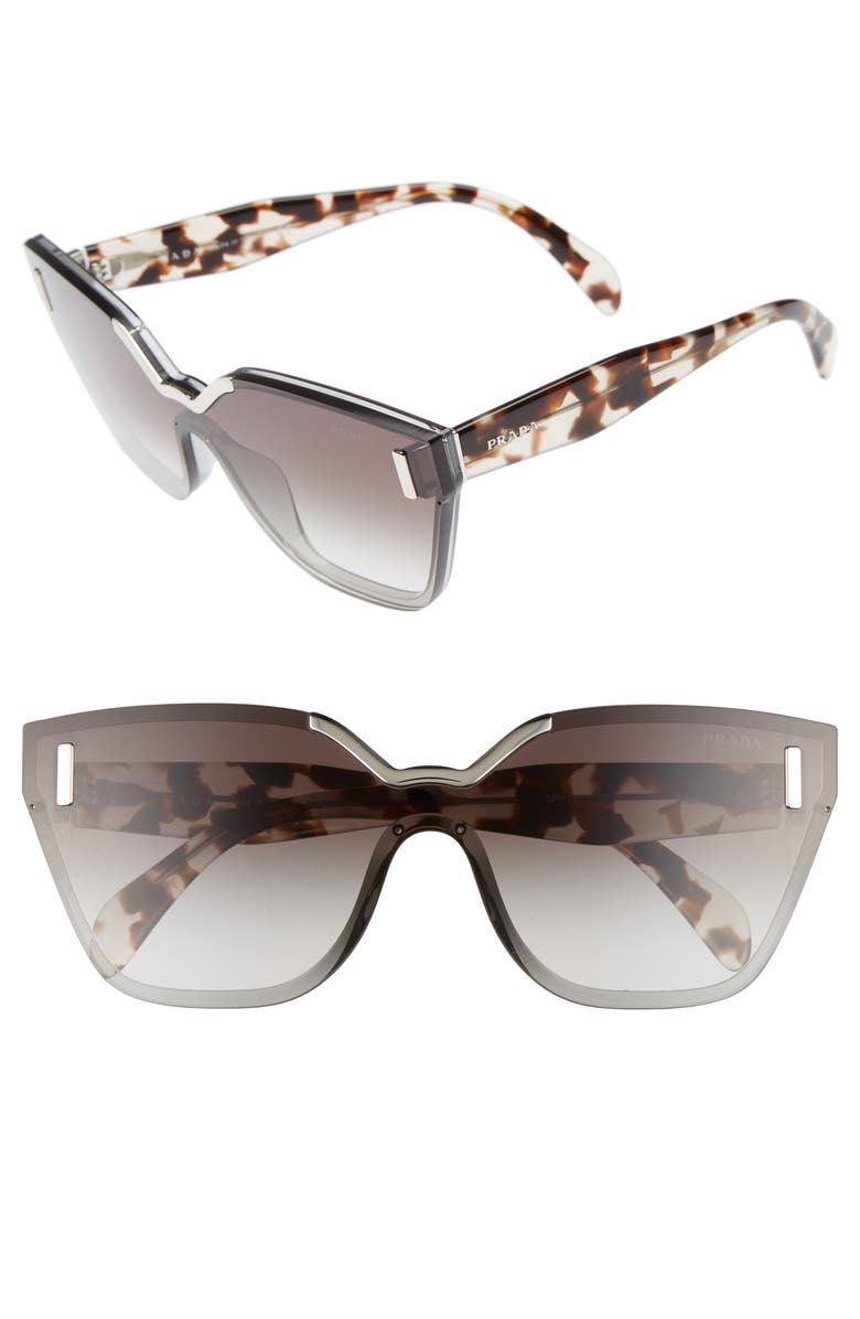 Prada 56mm Irregular Sunglasses, Main, color,
