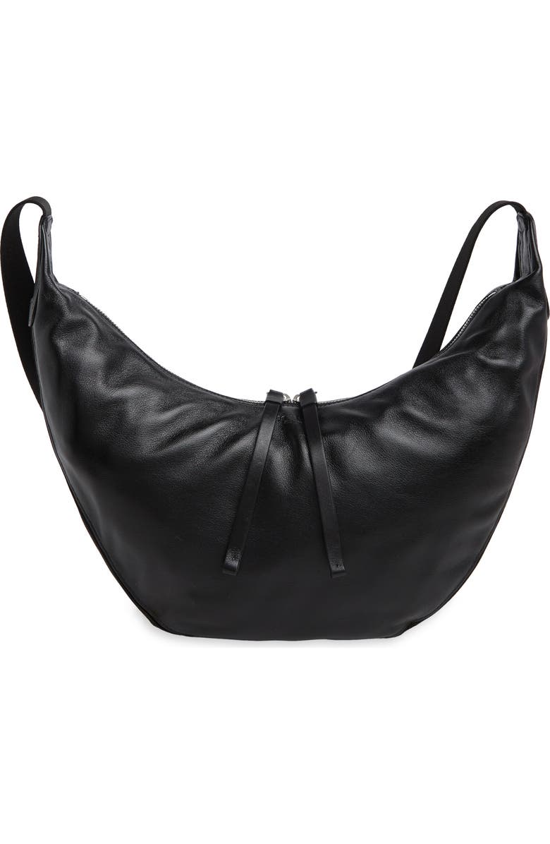rag & bone Riser Leather Crossbody Hobo, Main, color,