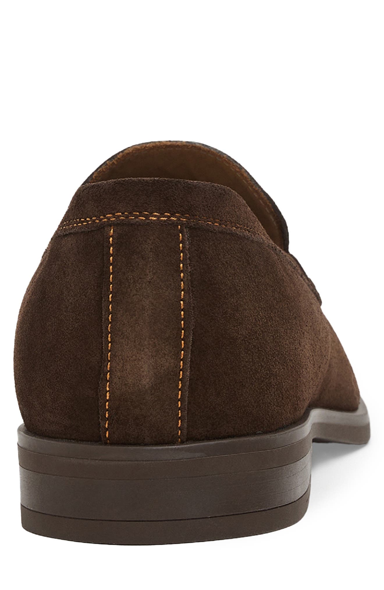 Fiore Suede Loafer, Alternate, color, DARK BROWN SUEDE