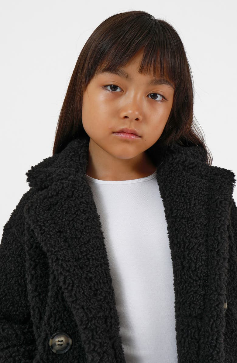 Apparis Kids' Anouck Faux Shearling Peacoat, Alternate, color, 