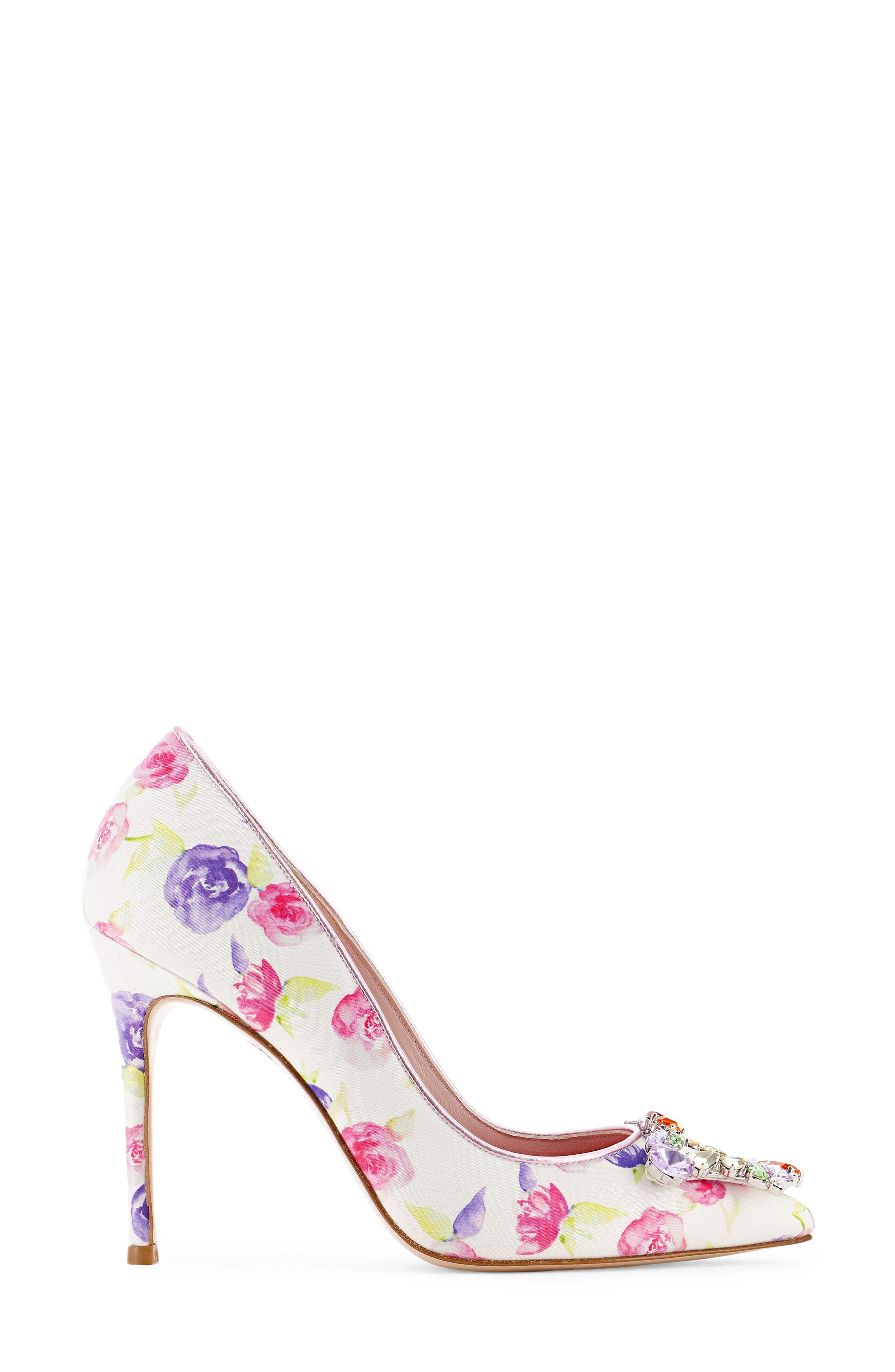 SOPHIA WEBSTER x LoveShackFancy Margaux Crystal Embellished Stiletto Pump, Alternate, color, 