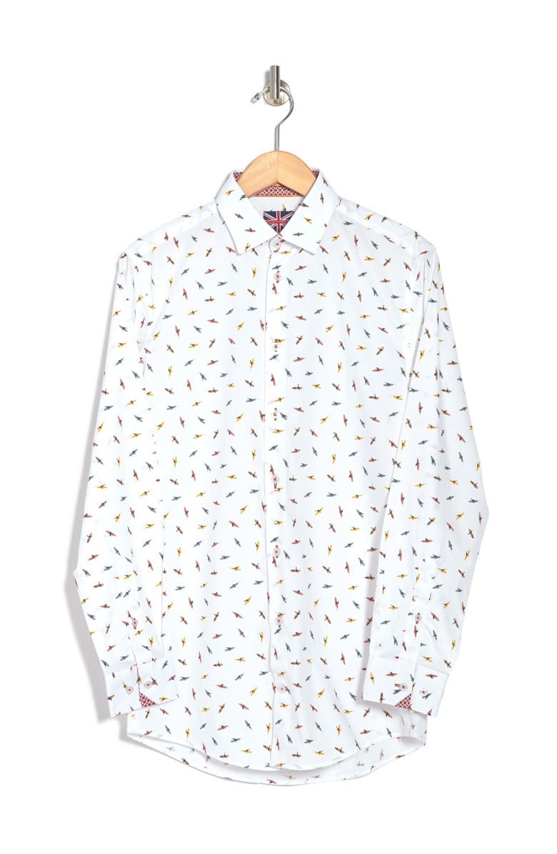 SOUL OF LONDON Printed Dress Shirt, Alternate, color, 