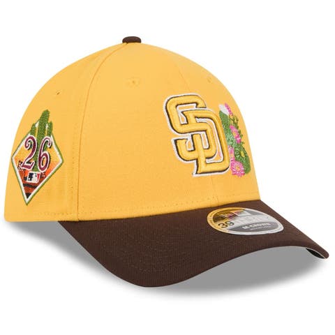 Men's New Era  Gold/Brown San Diego Padres 2026 Spring Training M-Crown 39THIRTY Flex Hat