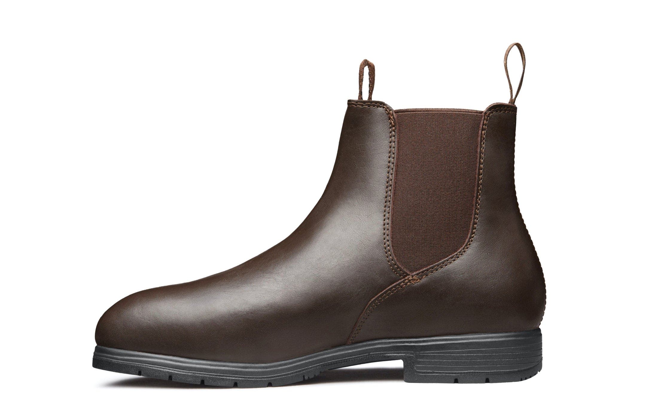 Xena Workwear Valence Steel Toe Pull On Safety Boot, Alternate, color, Chestnut Brown