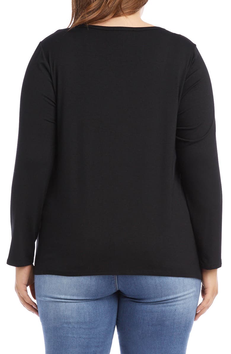 Karen Kane Tie Front Top, Alternate, color,