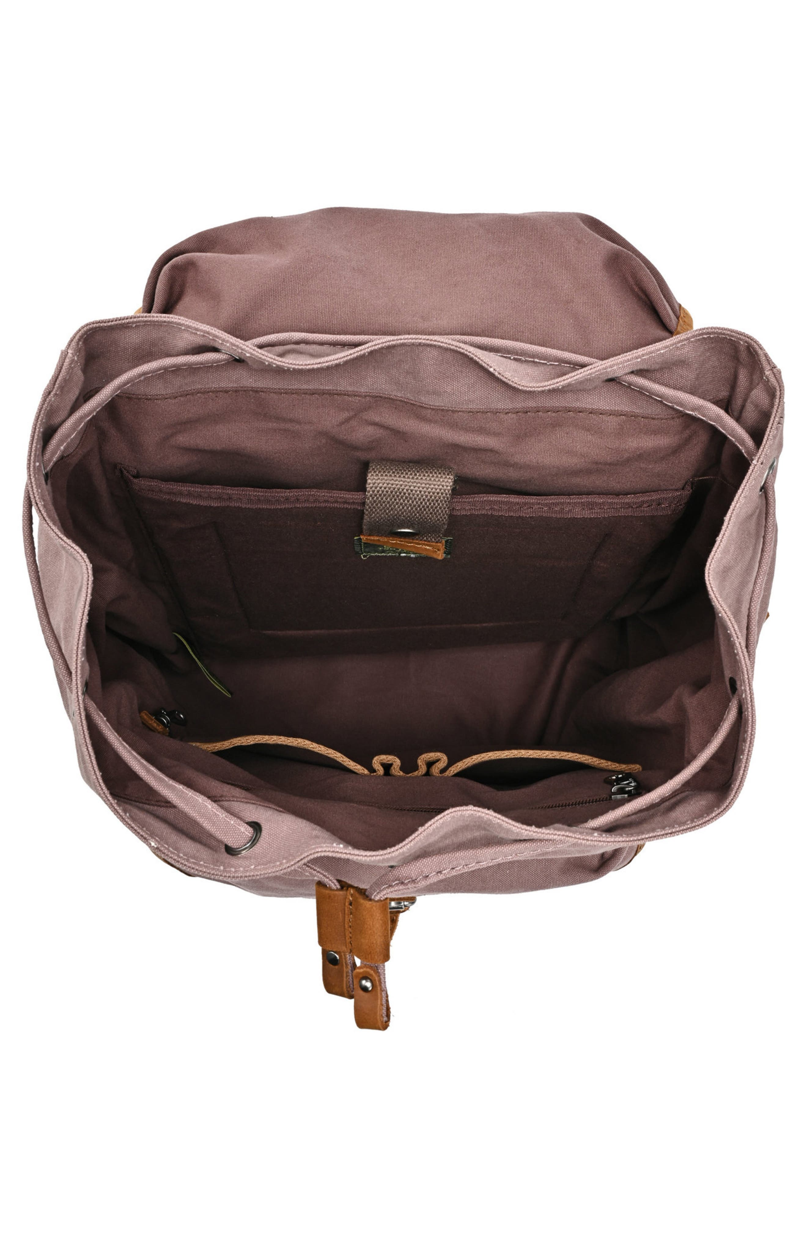 Milo Canvas Backpack, Alternate, color, BROWN