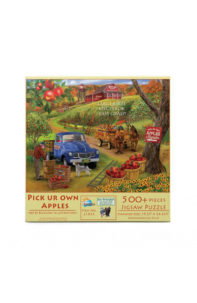 Sunsout Pick Ur Own Apples 500 piece Jigsaw Puzzle for Adults Large Pieces, Alternate, color, Multicolor