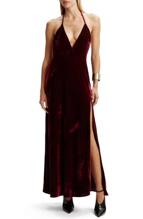 Yve Velvet Halter Dress