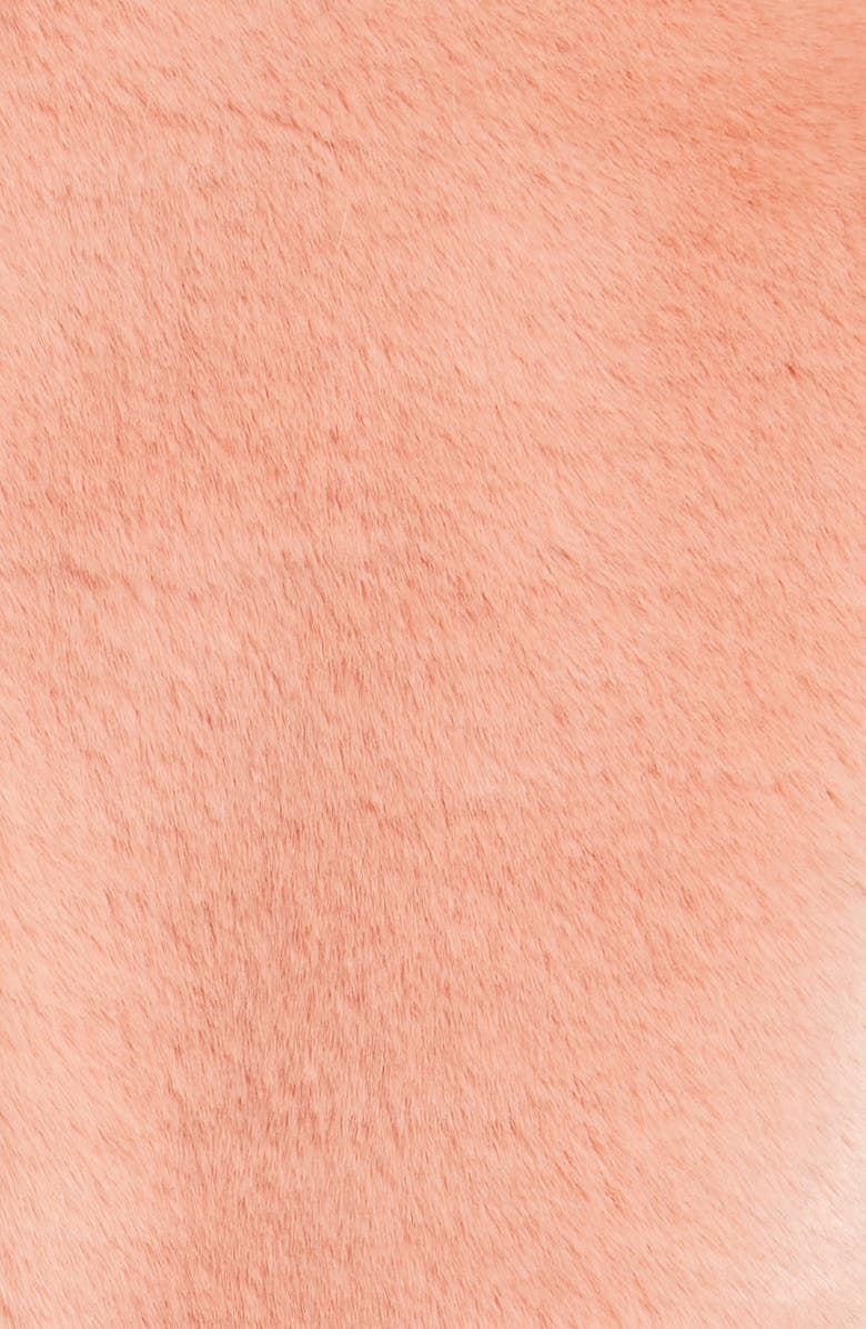 DVF Diane von Furstenberg Collared Faux Fur Jacket, Alternate, color,