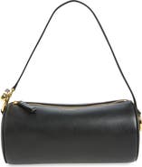 Lauren Ralph Lauren Blke Leather Barrel Shoulder Bag