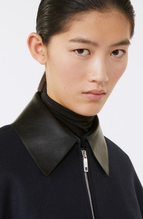 Sportmax Lapel Long-sleeved Casual Jacket In Blue