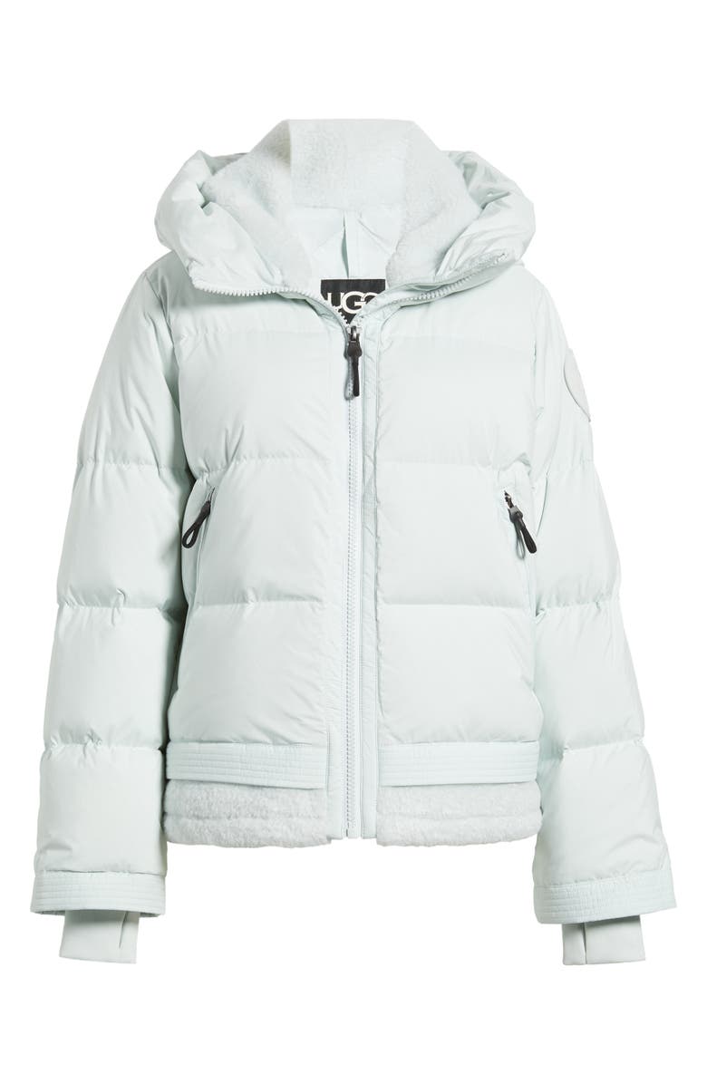 UGG<sup>®</sup> MetroPeak 700 Fill Power Down Puffer Jacket with Fleece Trim, Alternate, color, Reef Blue