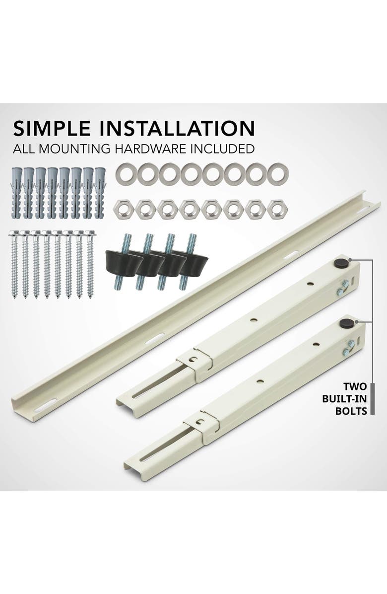 Ivation Outdoor Split Air Conditioner Bracket, Heavy-Duty Wall Mounting Universal AC Support Bracket, Alternate, color, 