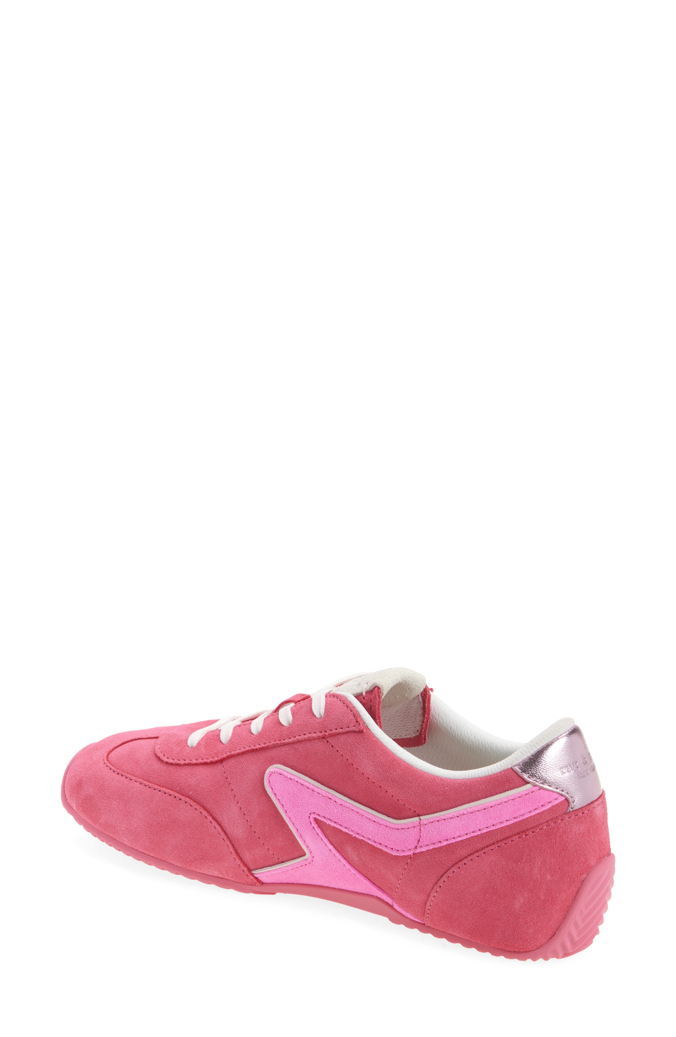 rag & bone Retro Runner Slim Ultra Sneaker, Alternate, color, Hot Pink Suede