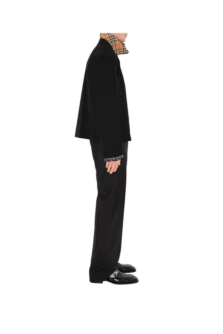 Gabardine Harrington Jacket, Alternate, color, Black