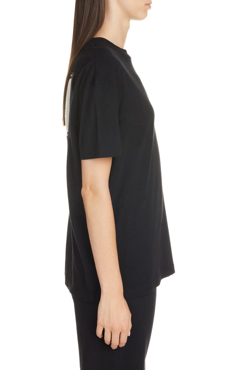 Acne Studios Elice Fringe Logo T-Shirt, Alternate, color,