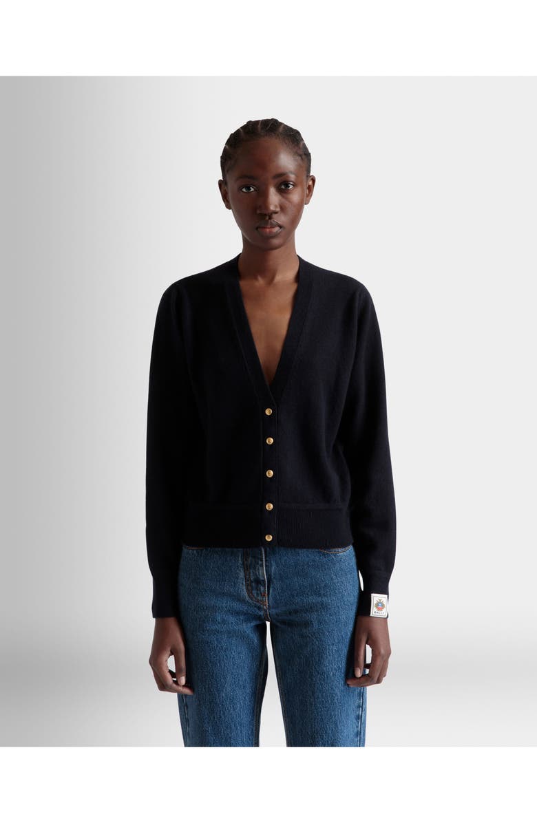 Bally Cardigan In Cashmere, Alternate, color, 