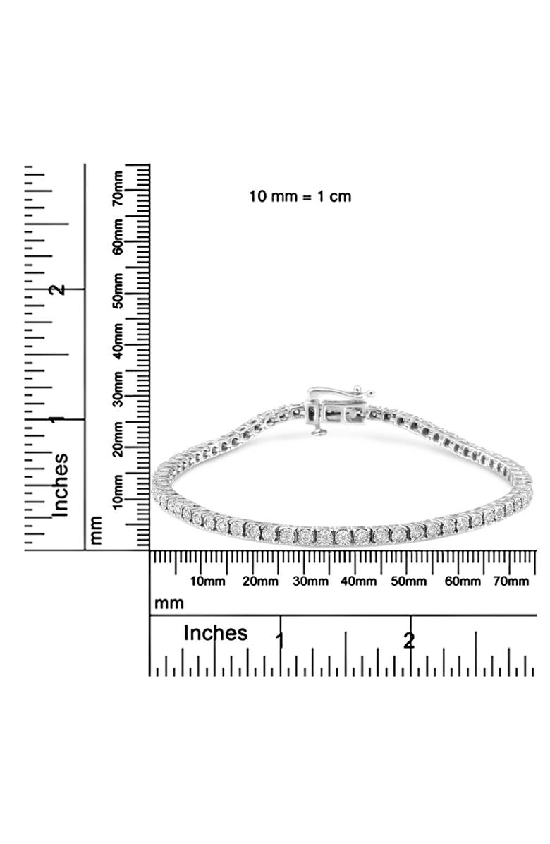 Haus of Brilliance 14K White Gold 1.0 Cttw Miracle Set Lab Grown Diamond Tennis, Alternate, color, White