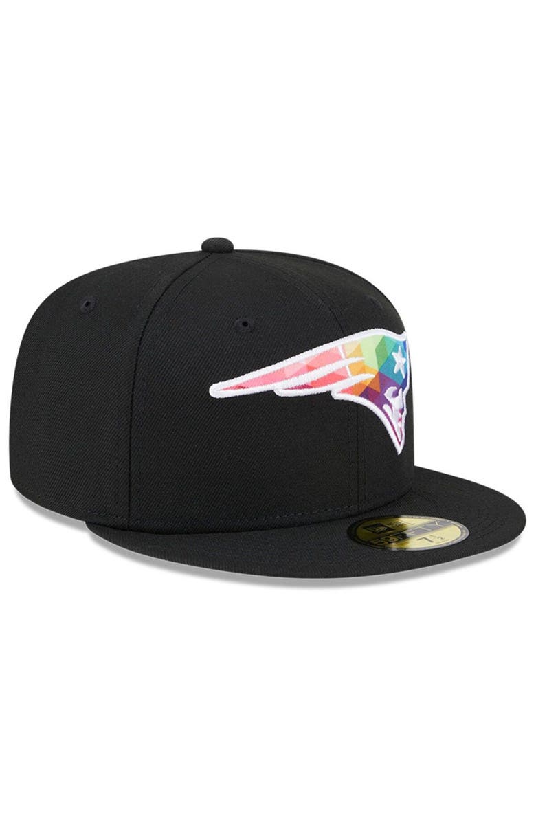 New Era Men's New Era  Black New England Patriots 2023 NFL Crucial Catch 59FIFTY Fitted Hat, Alternate, color, 