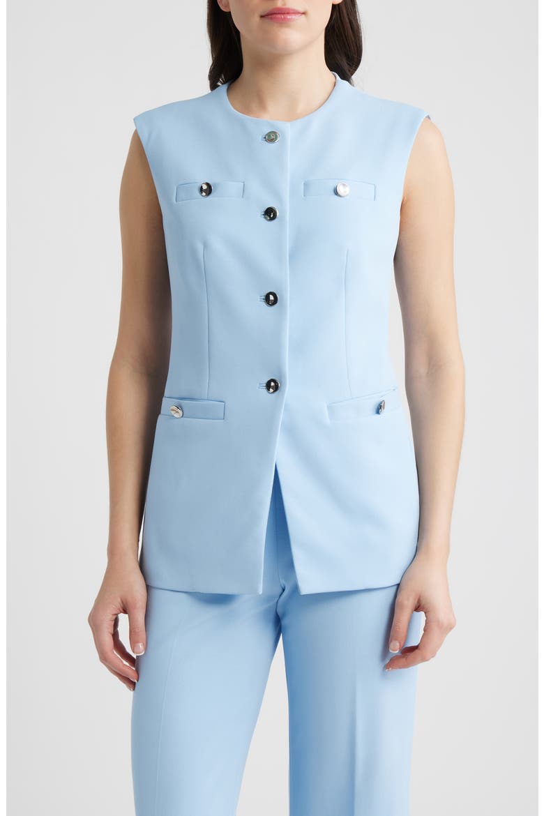 Button-Up Four-Pocket Vest, Main, color, LAKESHORE