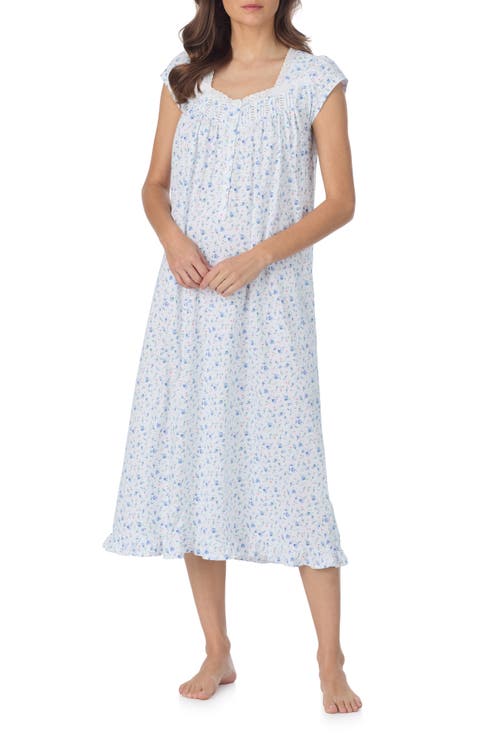 Cap Sleeve Cotton Nightgown