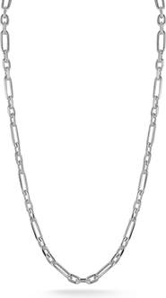 GLAZE JEWELRY Sterling Silver Figaro Necklace