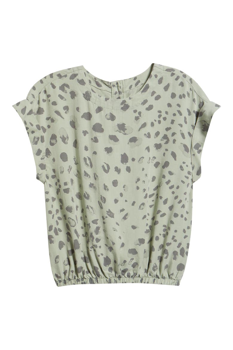 Button Back Short Sleeve Top, Alternate, color, DESERT SAGE